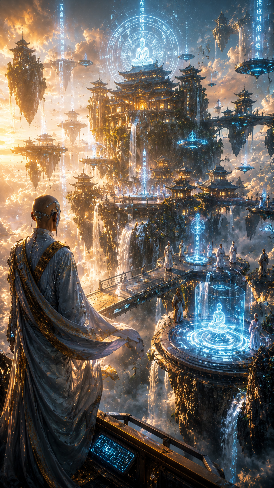 Floating temple city